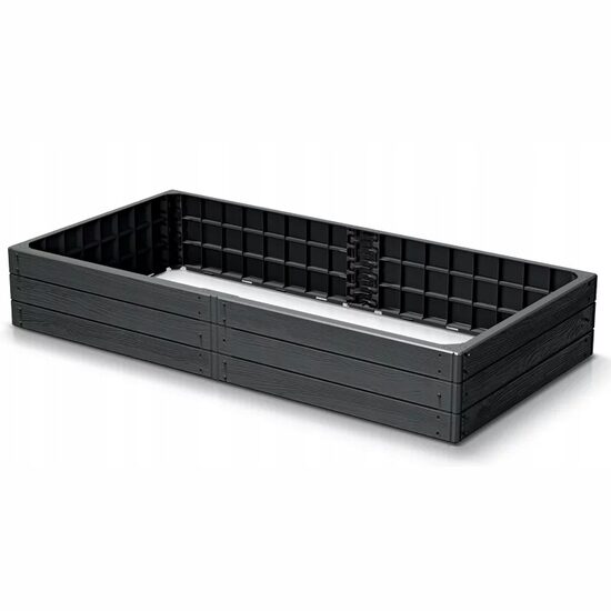 Pat înălțat pentru flori și legume, efect lemn, 149,2 cm, Prosperplast