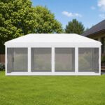 Pavilion de grădină cu plasă pentru insecte, 5.85×2.95 m, Art