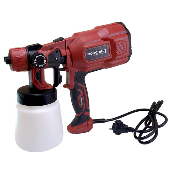 Pistol electric de vopsit cu vas inferior 800 ml, 550 W, duză 1.8 mm, Worcraft