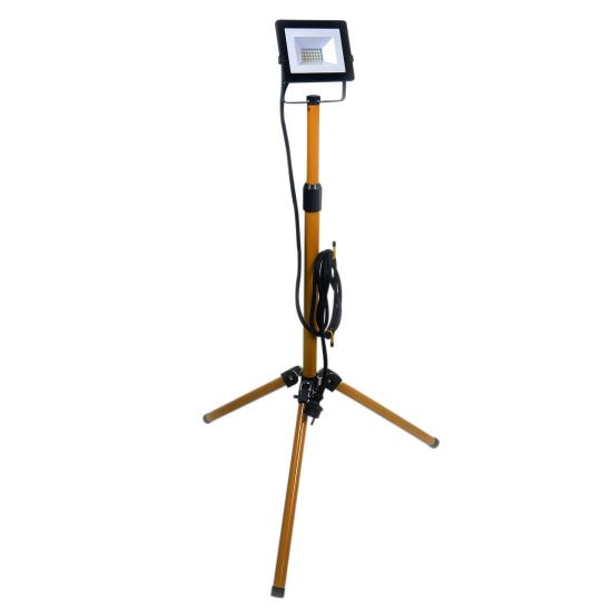 Proiector de lucru LED cu trepied 20W, 1600 lm, IP65, 80×138 cm, Strend Pro
