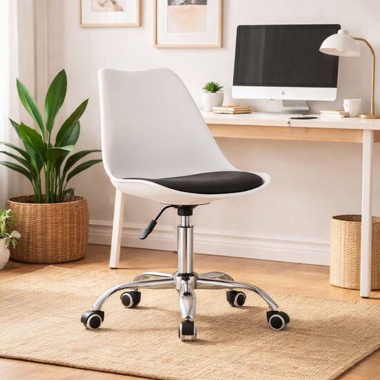 Scaun de birou ergonomic, rotativ, 48x43x91.5 cm