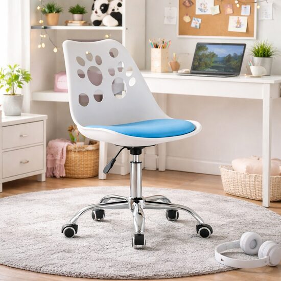 Scaun de birou ergonomic, rotativ, structură din polipropilenă