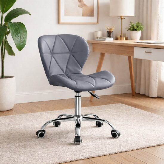 Scaun de birou rotativ, piele ecologică, 47.5×55.5×84.5 cm