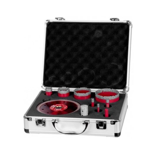 Set 10 carote diamantate M14 pentru gresie și granit, 6-68 mm, Strend Pro