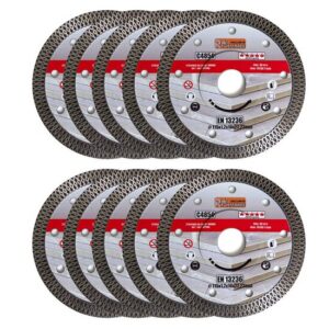 Set 10 discuri diamantate turbo, 115 mm, pentru plăci ceramice, Richmann Exclusive