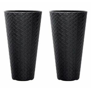 Set 2 ghivece rotunde și înalte, 30 x 55 cm, Prosperplast