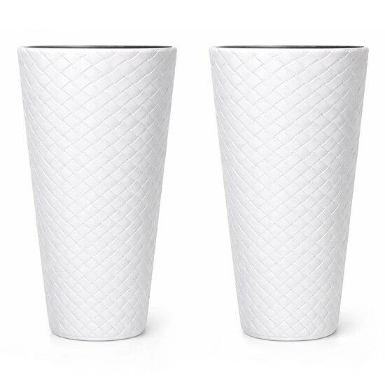 Set 2 ghivece rotunde și înalte, 30 x 55 cm, Prosperplast
