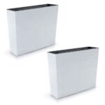 Set 2 jardiniere decorative imitație ratan, 58 cm, Prosperplast