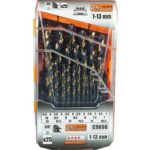 Set 25 burghie metal HSS pentru oțel, 1-13 mm, Richmann Exclusive