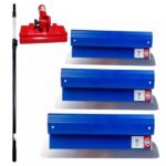 Set 3 gletiere din inox cu mâner telescopic pentru pereți, 60 cm, Olejnik