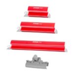 Set 3 gletiere din inox cu suport, 25, 40, 60 cm, Strend Pro