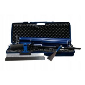 Set 3 gletiere profesionale din inox 40-80 cm cu maner telescopic Olejnik