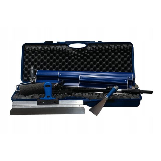 Set 3 gletiere profesionale din inox 40-80 cm cu maner telescopic Olejnik
