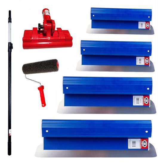 Set 4 gletiere profesionale din inox cu prelungitor, 80 cm, Olejnik