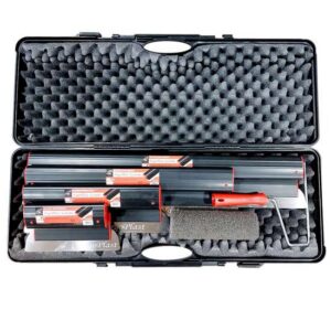 Set 4 gletiere profesionale, lamă inox, 25-80 cm, geantă, Olejnik