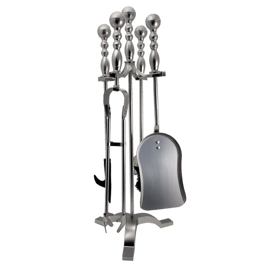 Set accesorii pentru șemineu cu suport, 4 piese, 53 cm, Strend Pro