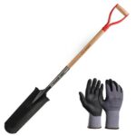 Set cazma îngustă cu maner lemn, 128 cm, cu mănuși, Strend Pro