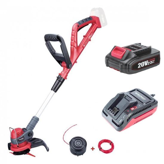 Trimmer pentru tuns iarba cu acumulator 20V, 24 cm, Worcraft