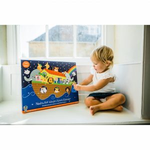 Arca lui Noe, calendar de Advent din lemn cu 24 de piese, Orange Tree Toys