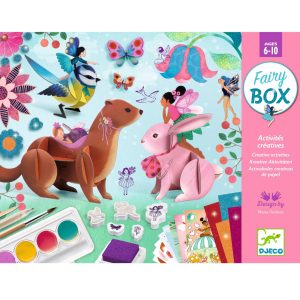 Atelier creativ cu zâne: pictură, răzuire, mozaic și desen, 6 activități, Djeco