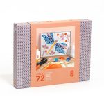 Atelier creativ de mozaic cu 100 de plăcuțe ceramice pe placă de lemn, Djeco