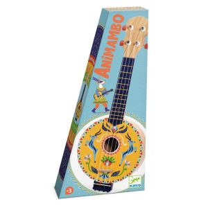 Banjo cu 4 corzi pentru copii, instrument muzical din lemn, Djeco