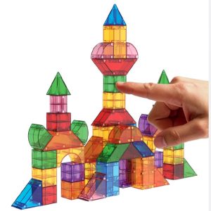 Blocuri magnetice de construcție Cubixx, set STEM de 85 de piese, Clicstoys