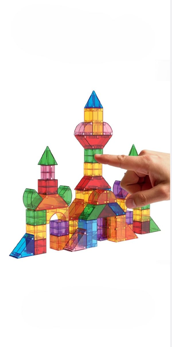 Blocuri magnetice de construcție Cubixx, set STEM de 85 de piese, Clicstoys