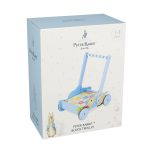 Cărucior din lemn cu cuburi cu litere și imagini, Peter Rabbit, Orange Tree Toys