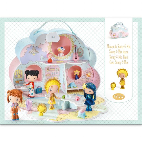 Căsuță-nor Tinyly cu păpușa Mia și cățelul Sunny, joc de rol, Djeco