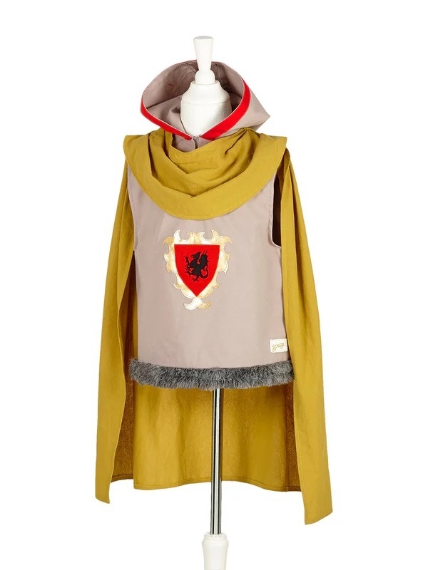 Costum de cavaler cu tunică cu glugă și pelerină lungă, Souza!