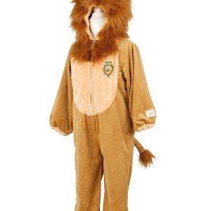 Costum de leu pentru copii, salopetă cu glugă și coamă, Souza!