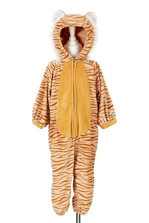 Costum de tigru pentru copii, salopetă cu glugă, Souza!