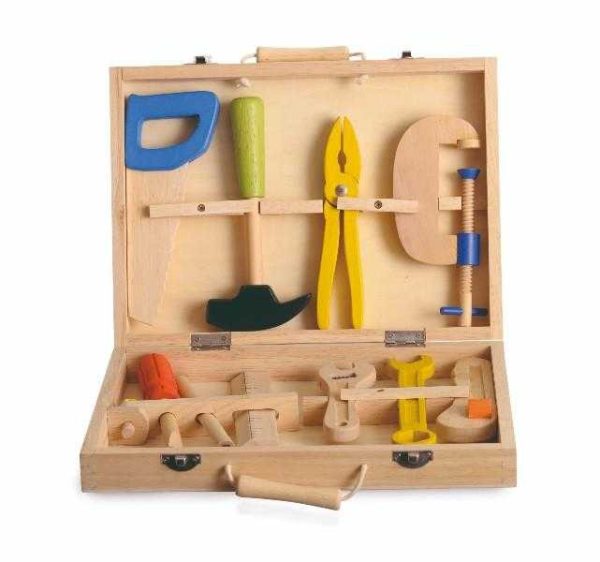 Cutie din lemn cu unelte de tâmplar pentru joc de rol, Egmont Toys