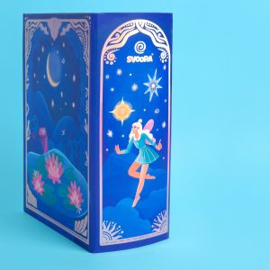 Cutie muzicală de bijuterii în formă de carte, cu sertărașe și oglindă, Svoora