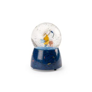 Cutie muzicală glob de zăpadă Pilou la karaoke, cu mecanism cu cheiță, Moulin Roty