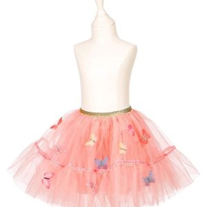 Fustă din tulle roz în straturi cu talie elastică, Souza!