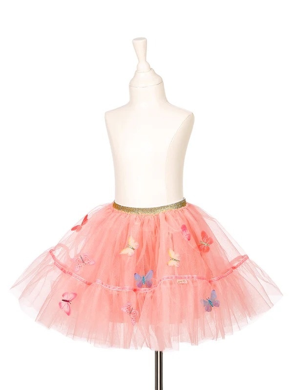 Fustă din tulle roz în straturi cu talie elastică, Souza!