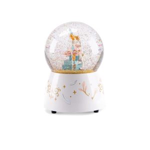 Glob de zăpadă muzical Mica școală de dans, cu șoricel și lebădă, Moulin Roty