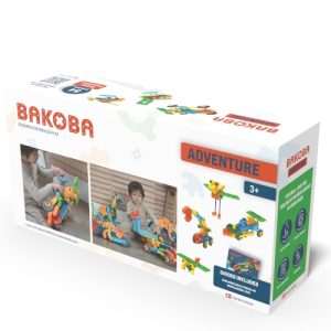 Joc de construcție cu blocuri moi din spumă Adventure, 54 de piese, Bakoba