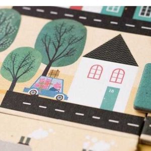 Joc de observație și viteză cu scrisori și case ilustrate, Londji