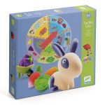 Joc tactil de loto cu figurine moi și ruletă, tema fermă, Djeco