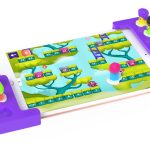 Jocuri de masă clasice 4 în 1 pentru tabletă, cu figurine și zaruri, Playshifu