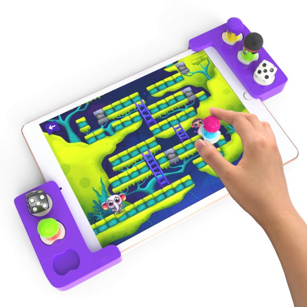 Jocuri de masă clasice 4 în 1 pentru tabletă, cu figurine și zaruri, Playshifu