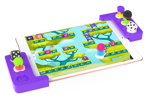 Jocuri de masă clasice 4 în 1 pentru tabletă, cu figurine și zaruri, Playshifu