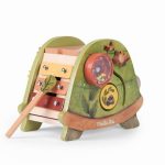 Jucărie multifuncțională din lemn, broscuță țestoasă cu 3 suprafețe, Moulin Roty