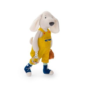 Jucărie senzorială cățelușul Pilou, cu activități pentru bebeluși, Moulin Roty
