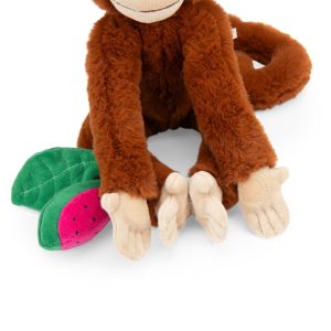 Jucărie senzorială maimuță pentru cărucior și pătuț, cu benzi Velcro, Moulin Roty