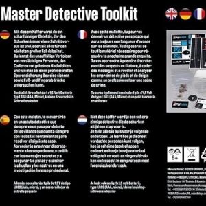 Kit de detectiv cu lupă, lumină UV și pudră pentru amprente, Thames & Kosmos