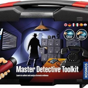 Kit de detectiv cu lupă, lumină UV și pudră pentru amprente, Thames & Kosmos